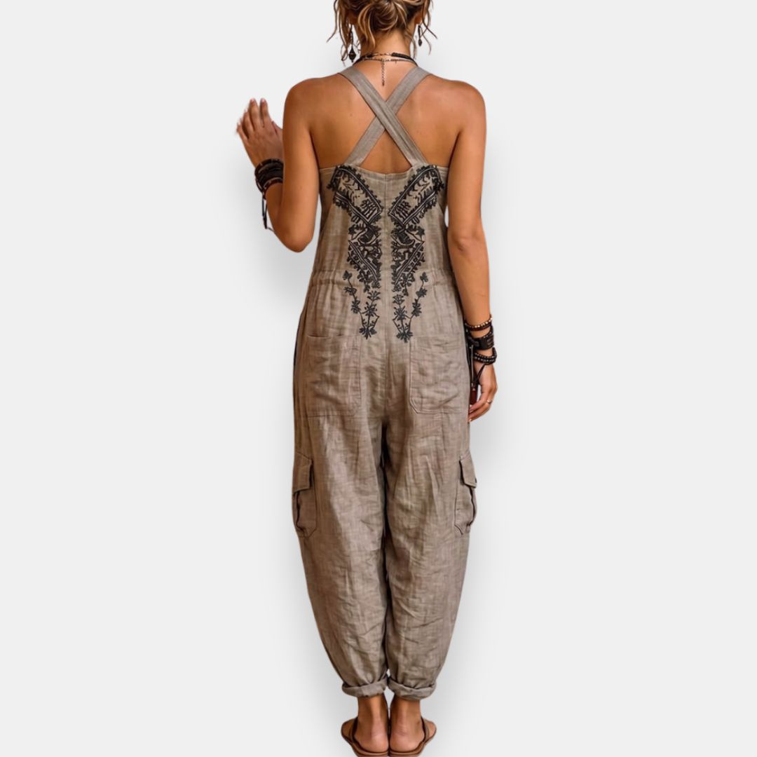 Emma | Mono bohemio con bolsillos de parche