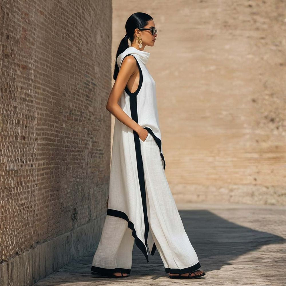 Leonora | Conjunto de lino elegante