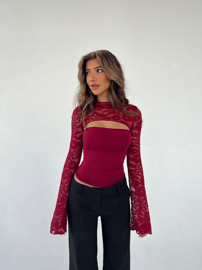 TOP DE ENCAJE