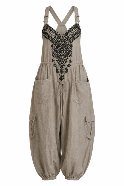 Emma | Mono bohemio con bolsillos de parche