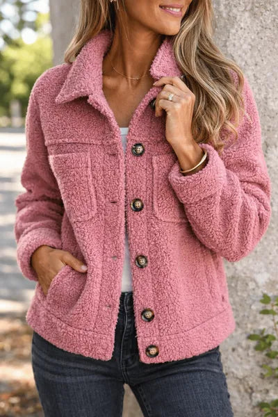 ALINA | CHAQUETA TEDDY SUAVE Y ELEGANTE