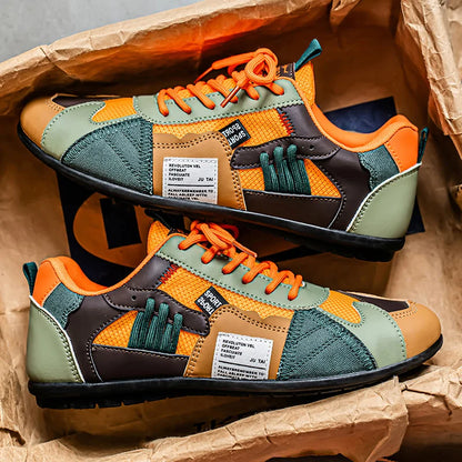 Zapatillas retro Giovanni en naranja