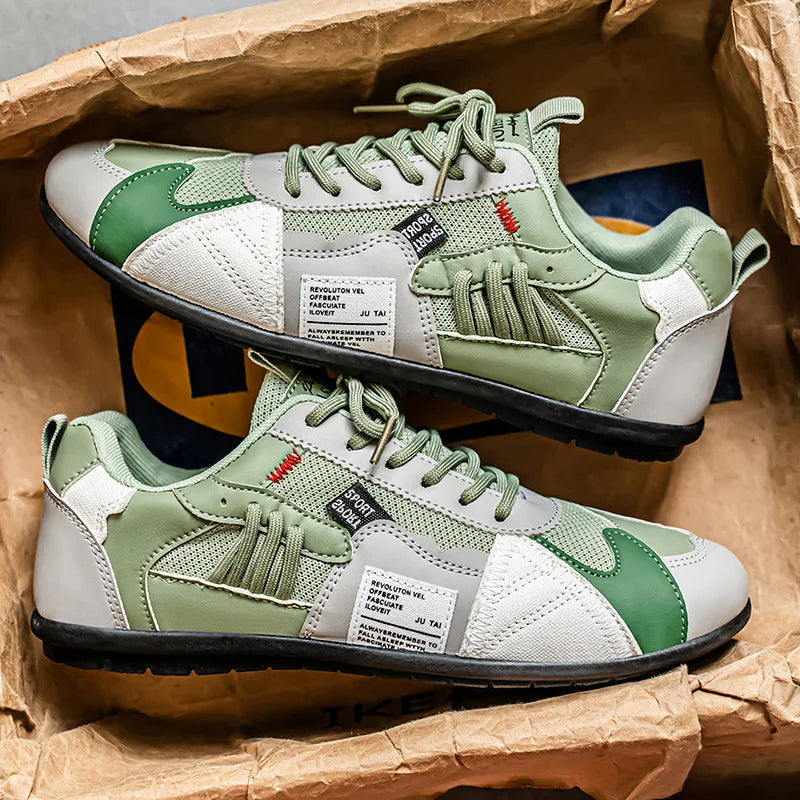 Zapatillas retro Giovanni en verde
