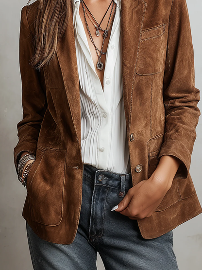 CHAQUETA | VINTAGE ANTE MARRÓN
