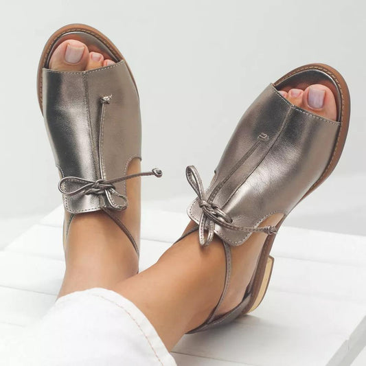 Sandalias Julieta color champán