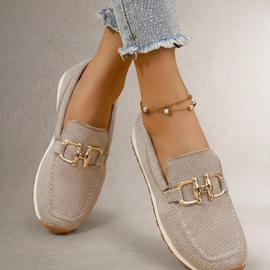 Zapatillas Shaira estilo mocasin en beige