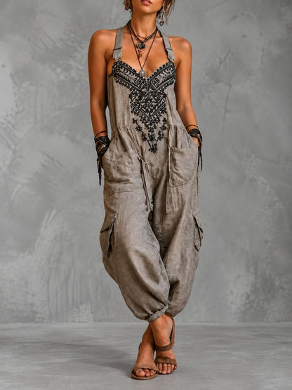 Emma | Mono bohemio con bolsillos de parche