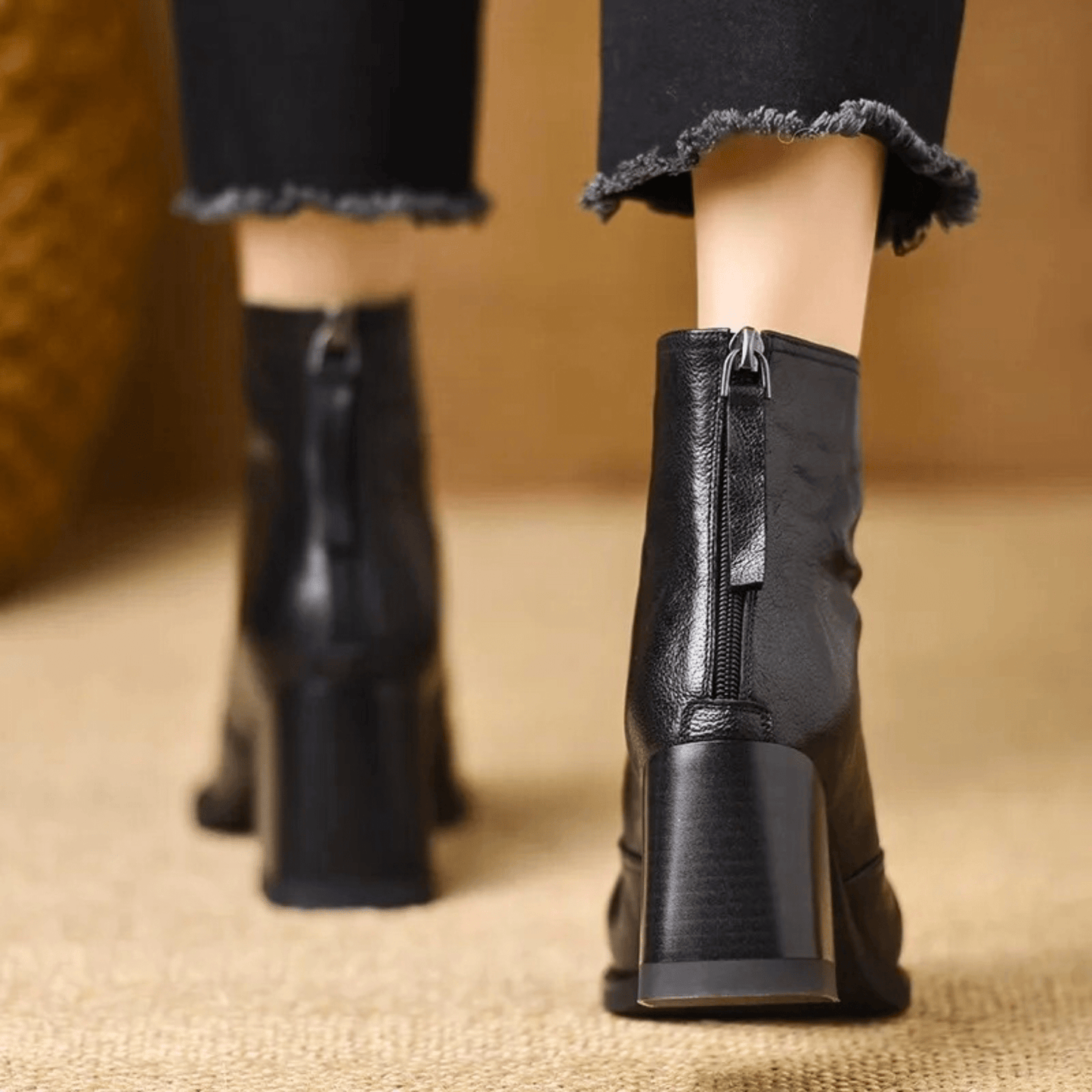 VALERIA | BOTINES CUERO MARRÓN